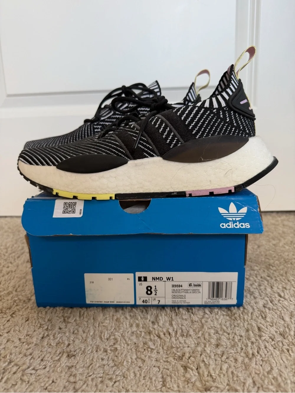 adidas Originals NMD_W1 - Black/White Lilac